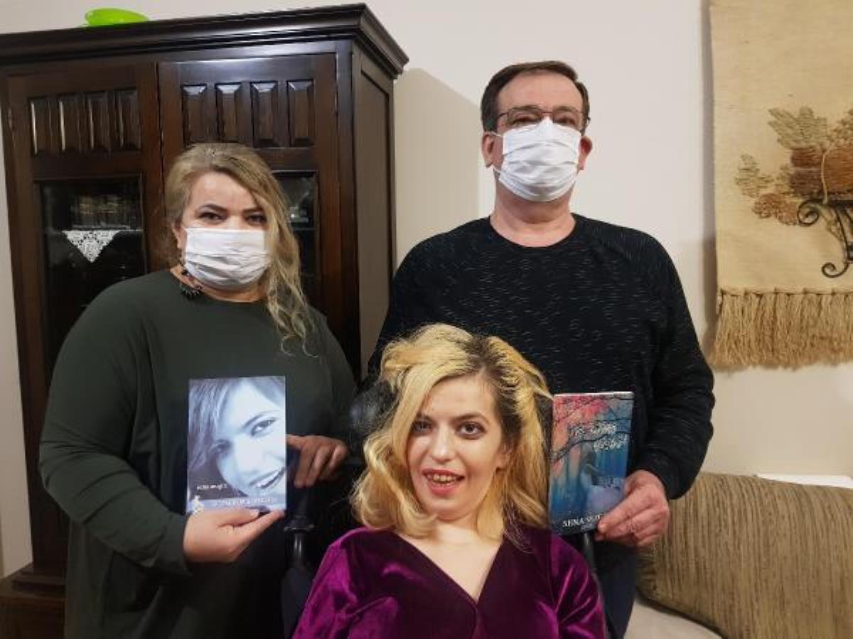 Serebral palsi hastası Sena'nın şiirleri 2 kitapta toplandı